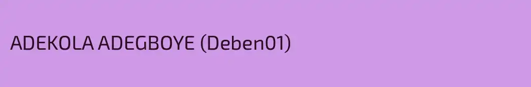 ADEKOLA ADEGBOYE (Deben01)